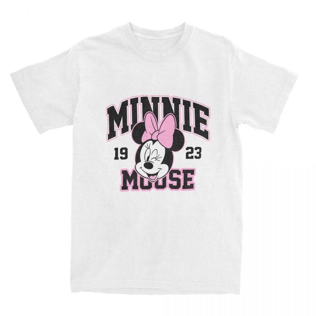 Streetwear T-Shirt Minnie Mickey Mouse Cotton T-Shirts Novelty Tshirt for Adult Child Summer Y2K Fun Pattern Short Sleeve Tops