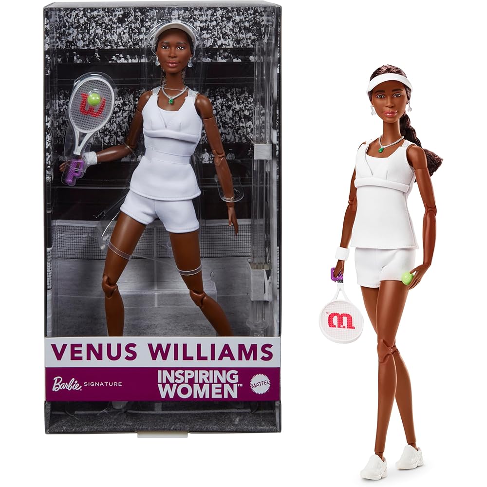 

Barbie Venus Williams Signature Black Doll with Accessories for Role Play Ages 6 and Up