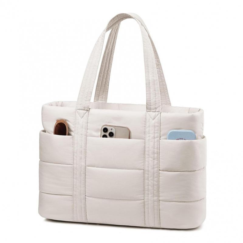 Ladies' large-capacity handbag women travel bag female lightweight and fluffy tote bag