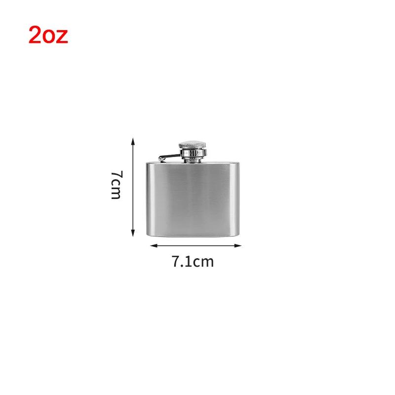 1-18Oz Stainless Steel Hip Flask Liquor Alcohol Whiskey Flask Cap Bottle Travel Liquid Container Accessory Portable Hip Flask