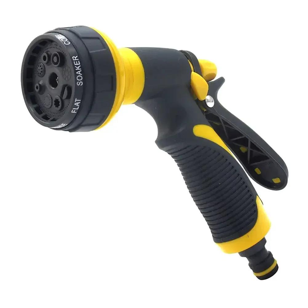 Pistola ad Acqua da Giardino a 8 Getto Ugello Tubo Multifunzionale Domestico Lavaggio Auto Cortile Spruzzatore Acqua Tubo Tubo Ugello Strumenti Spruzzatore