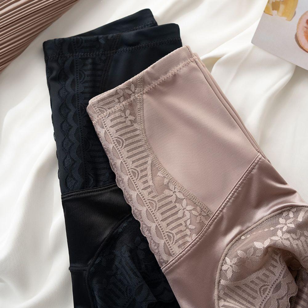 Ice Slik Tummy Control Underwear Lace Flower Body Shaping Underpants Slimming Shapewear Women