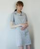 Dear Fear Ruffle Collar Dress Sky Blue