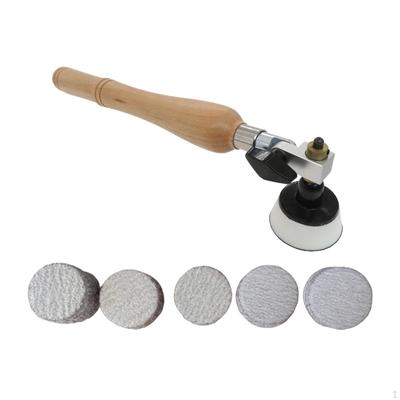 Bowl Sander Kit 50Pcs Sandpapers Sand Wood Sanding Block with Double Bearing Head Hand Tools Surface