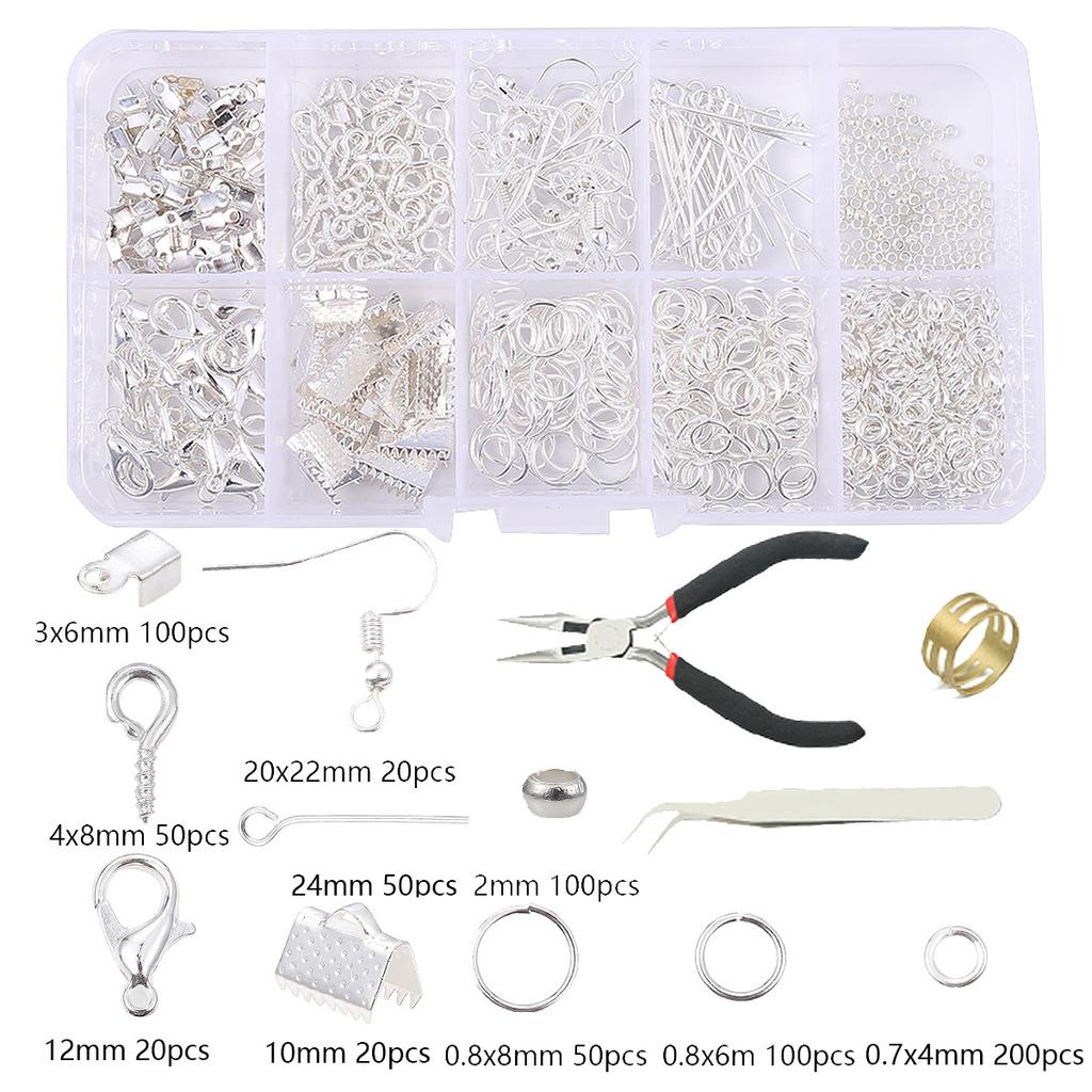 DIY Jewelry Accessories, Earrings, Ear Hooks, Bracelets, Necklaces, Handmade Bead Materials, Tool Sets