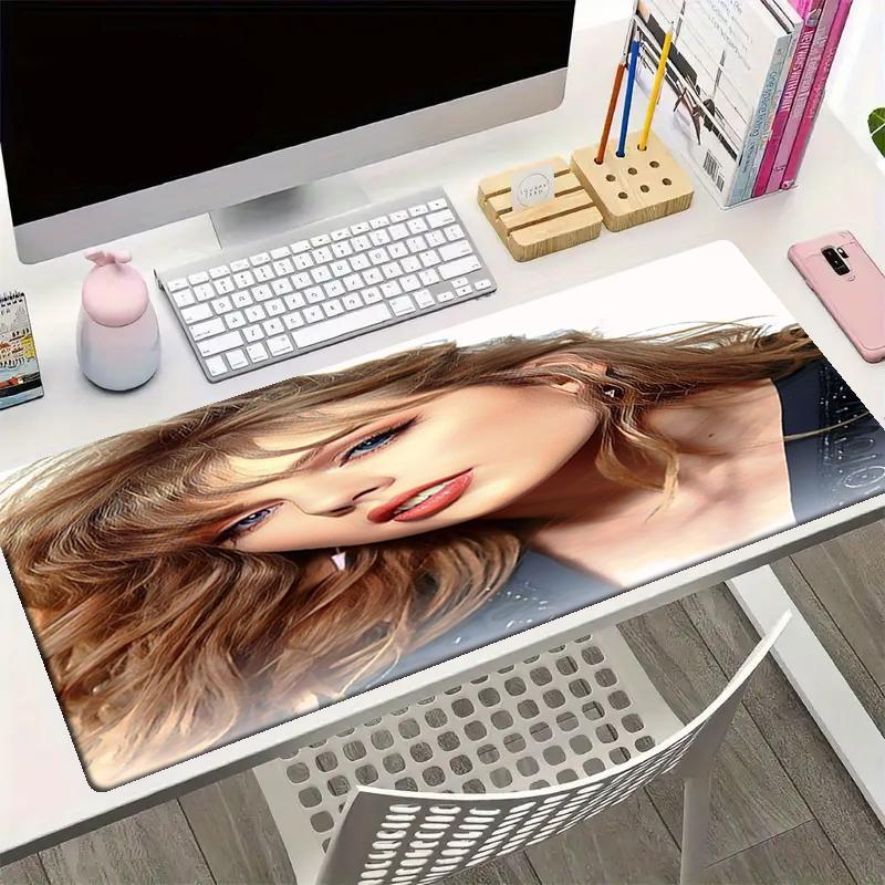 Taylor Theme Mouse Pad, Non Slip Rubber Base, Multifunctional Office & Home Decor, Perfect for Workspace Personalization.