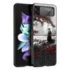 Japanese Bushido Samurai Phone Case for Samsung Galaxy Z Flip 3 4 5 Shell For Samsung Z Flip3 Flip4 Hard PC Fundas Bumper Cover