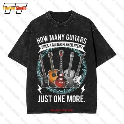 Guitar How Many Guitars Vintage Oversized TShirt YWOD