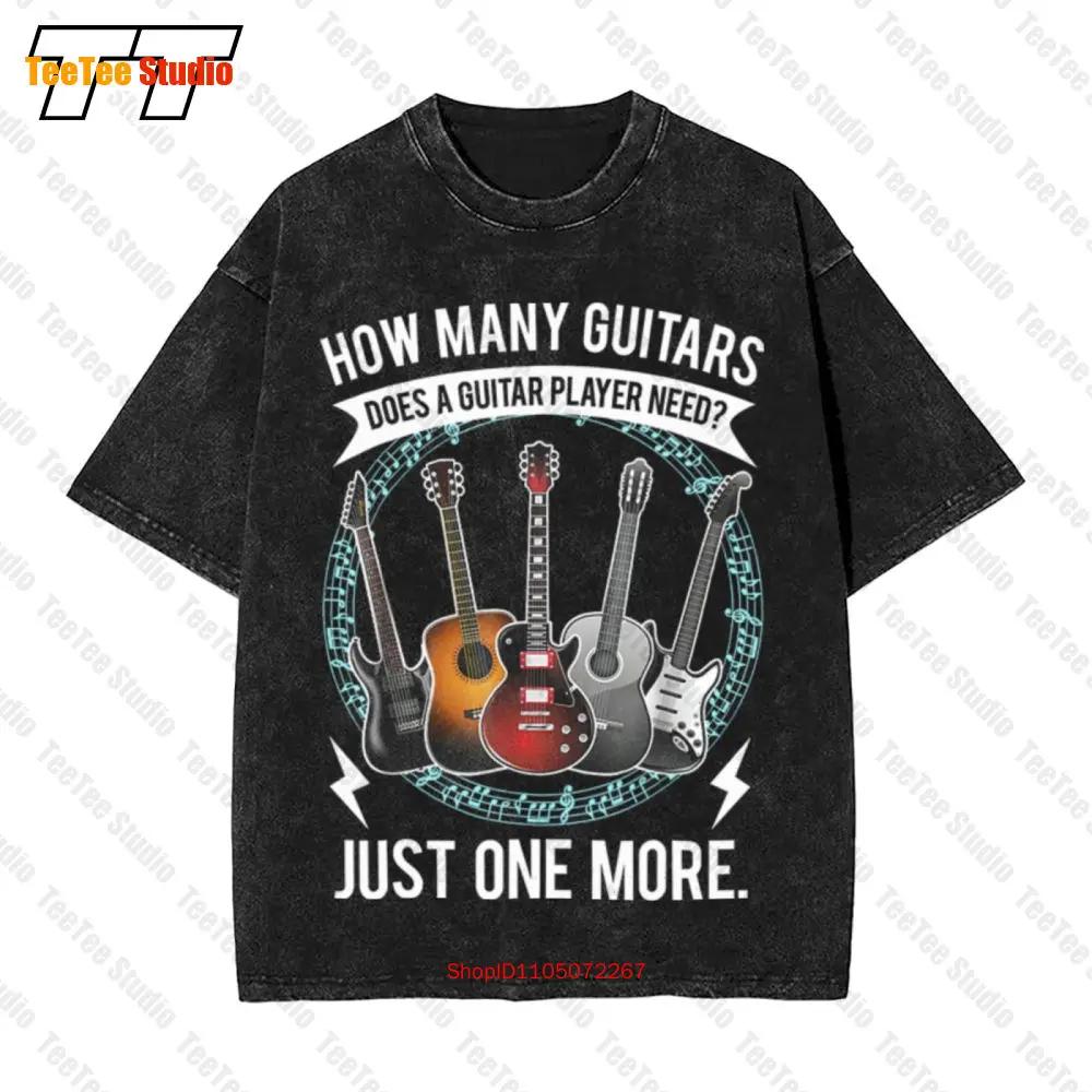 Guitar How Many Guitars Vintage Oversized TShirt YWOD S