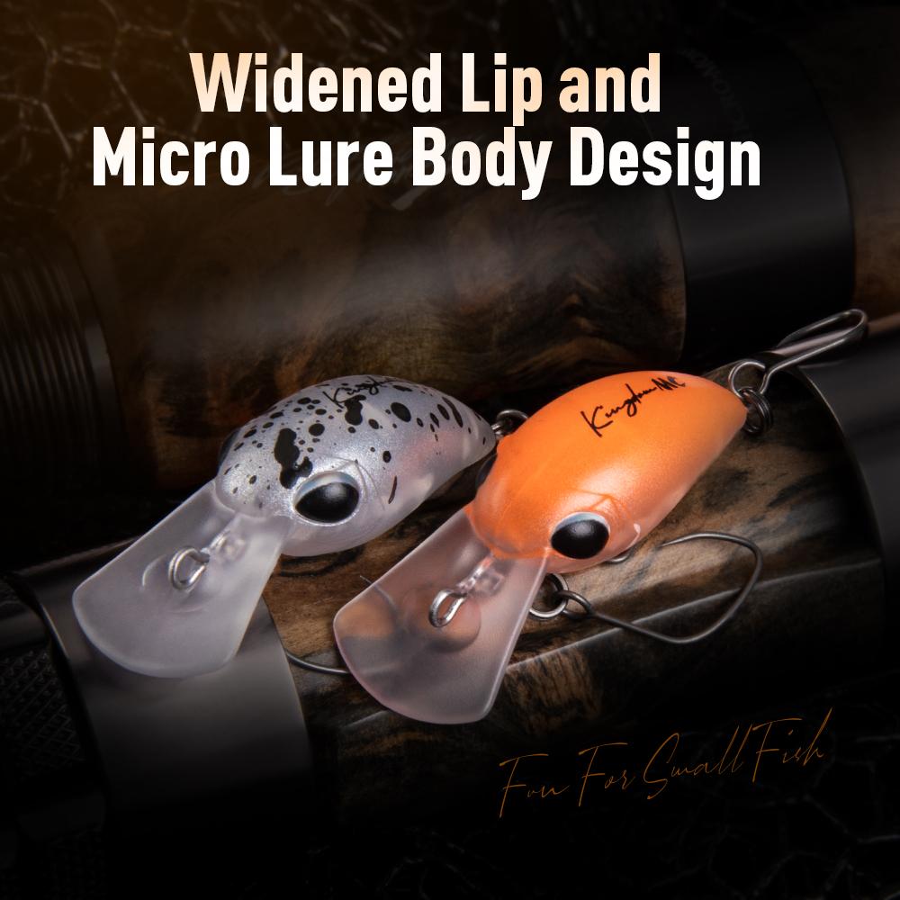 Kingdom Mikro Crank Minnow Rybářská Návnada 1.5g/25mm 3.2g/32mm Plovoucí Tvrdá Návnada ABS Rybářské Potřeby Umělé Tvrdé Návnady Crankbaity Potřeby Wobblery