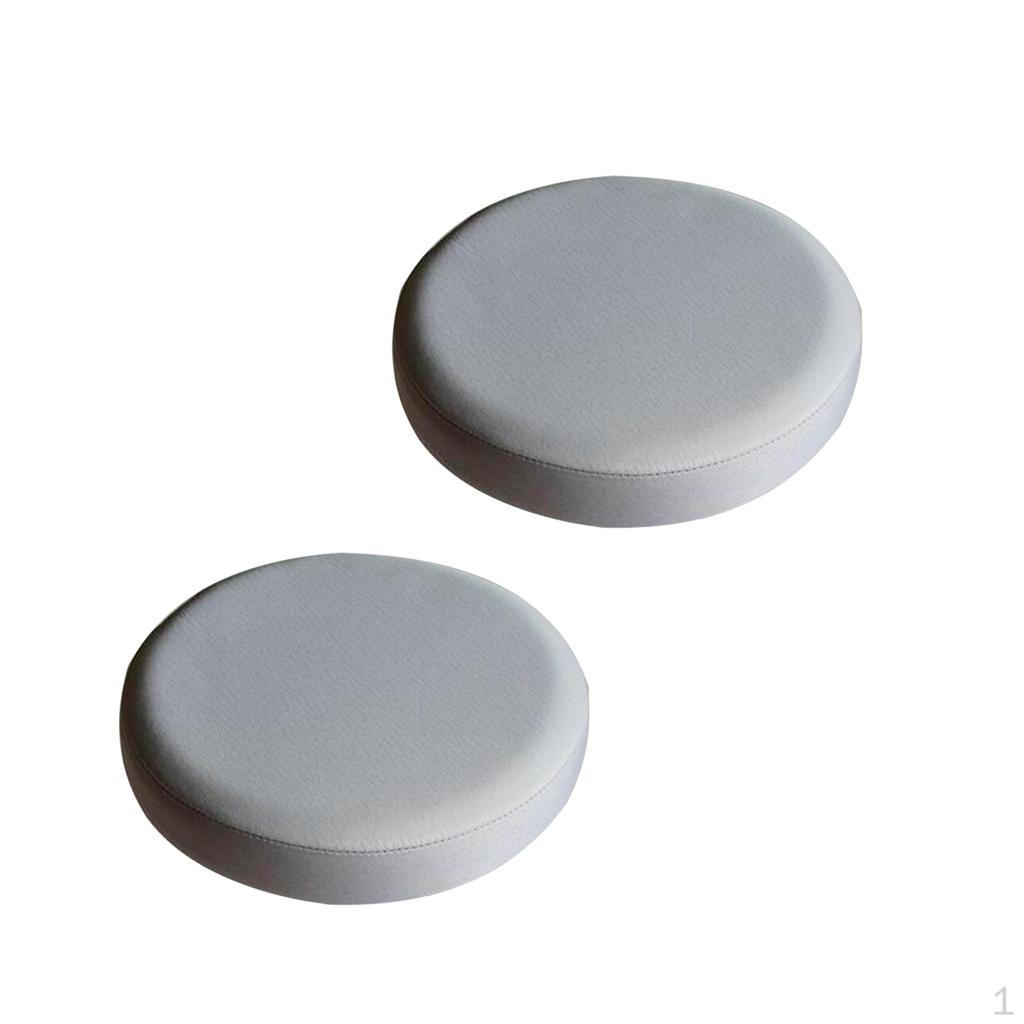 

2x Чехол на барный стул с гладкой поверхностью Круглый рукав Серый_35x10см