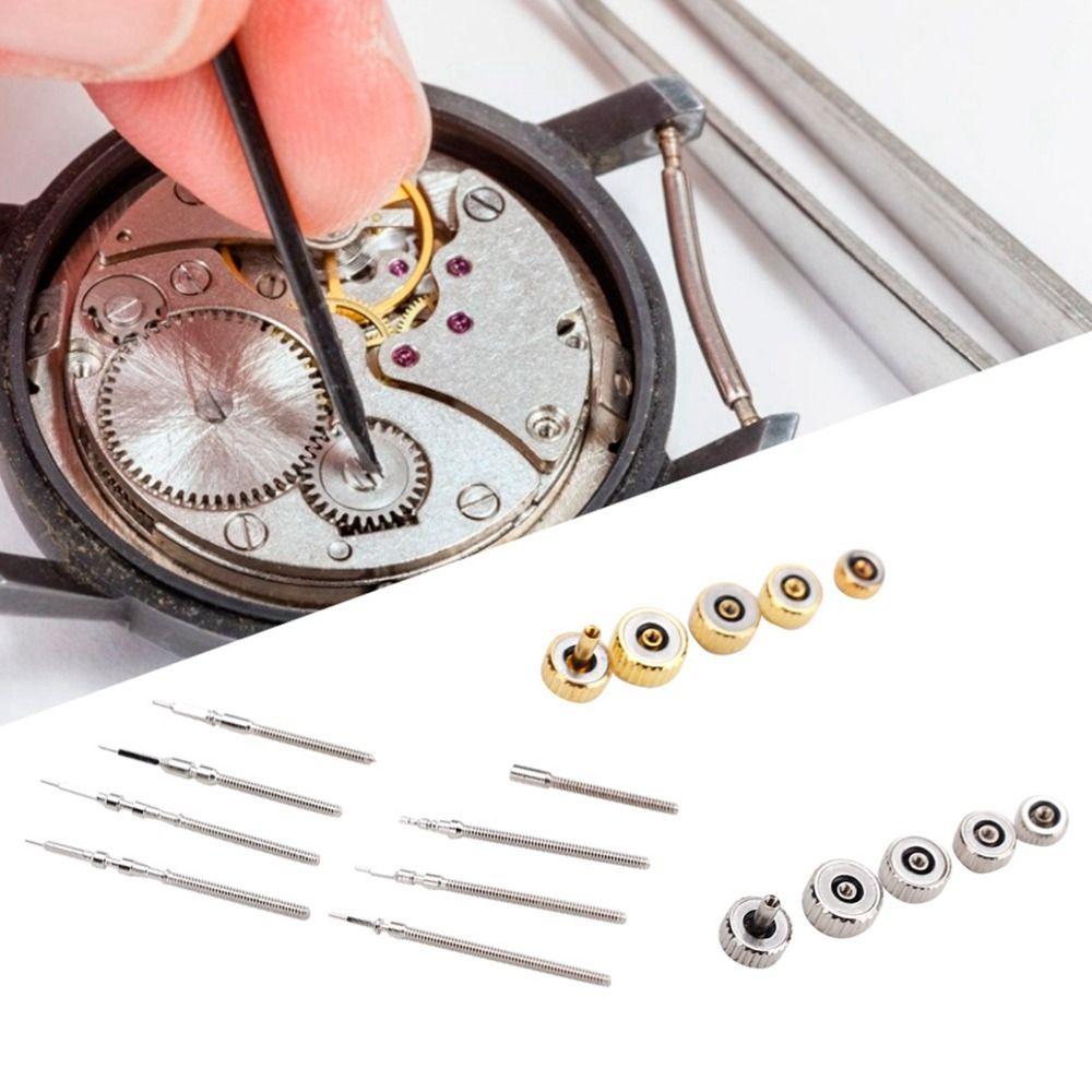 Spring Bar Set Watch Crown Assorted Kit Storage Box Watch Stem Extender Stainless Steel Watch Crown Watch Repairing Workers
