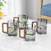 High-End Glass Tea & Water Cup Set with Handle - Luxurious Drinkware for Home and Office