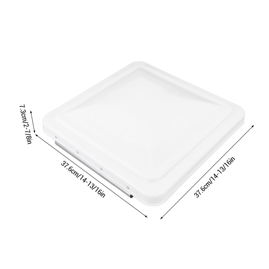 14in RV Roof Vent Cover RV Roof Vent Cover UV Resistant 14 Inch Replacement Vent Lid for Camping Vehicle Trailer Motorhome White