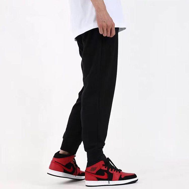 Jordan Knitted Sweatpants Men's Black Moderate Cuffed Pants CK1451-010