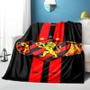 Sport Club Football Crest Printed Throws Blanket Soft Flannel Blankets for Couch Bed Gifts for Men Women Picnic Blanket Christmas Gifts