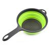 Foldable Drain Basket Silicone Collapsible Colander Bowls Fruit Vegetable Washing Basket with Handle Strainer