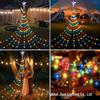 LED Star Waterfall Lights Outdoor Christmas Courtyard Decoration