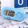 Key Display Digital Electronic Clock Keychain Oval Watch Mini LED Digital Clock  Backpack