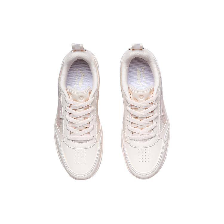 New LiNing NO.258 Anti-Slip Wear-Resistant Low-Top Skateboard Shoes Women's Apricot AGCR202-2