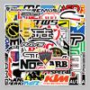 50 Unique Custom Waterproof Cartoon Graffiti Stickers for Suitcases, Motorcycles, and Cars
