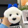 Valódi Gyapjú Aranyos Kiskutya Autós Kulcstartó Medál Plüss Baba Teddy Bichon Táskadísz Születésnapi Ajándék