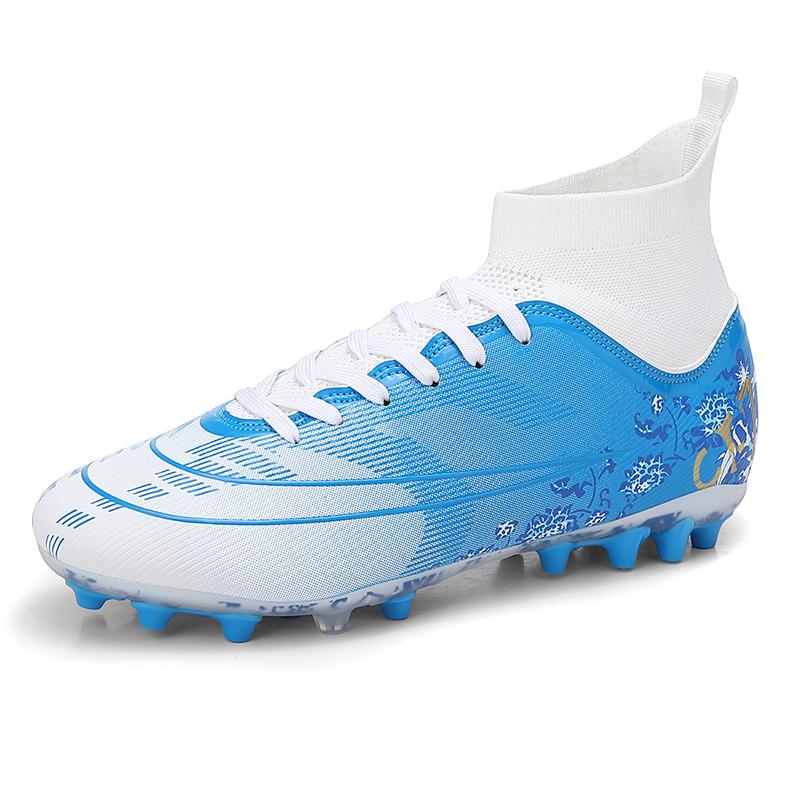 New Summer Football Shoes Long Spike Grass Football Shoes Training Competition Low Top Spike Sports Shoes For Men 32-45