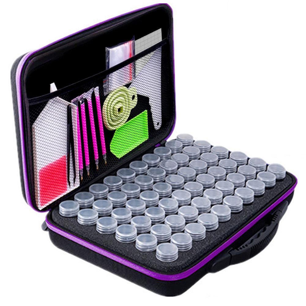 60 Grids DIY Diamond Painting Tool Storage Container Storage Box Beads Nail Art Jewelry Rhinestone Mosaic Storage Bags