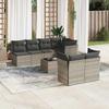 VidaXL Garden Lounge Set with Cushions 8 Pcs, Sofas with Adjustable Feet, Outdoor Furniture Set Patio Terrace, 3249141