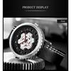 New Watch Men's Belt Business Quartz Watch Hollow Large Dial Fashion Personality Trendy Watch
