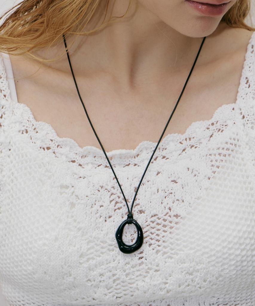 Byhyeres Duroop Black Necklace Bh7N66800Ws800
