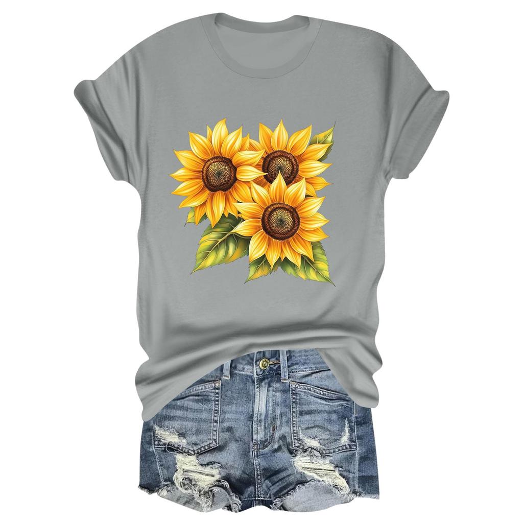 Child Casual Daily Round Neck Printed Short Sleeved T-shirt Letter Top
