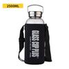 2500ml High Borosilicate Glass Water Bottle with Cover