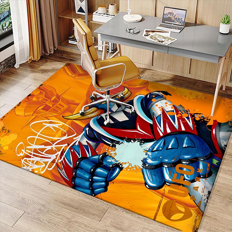 UFO Robo Grendizer2 Printed Absorbent Washable Carpet, Non-Slip Bathroom Mats, Kitchen Rugs, Yoga Mat,Living Room Entrance, Camping Picnic Rugs