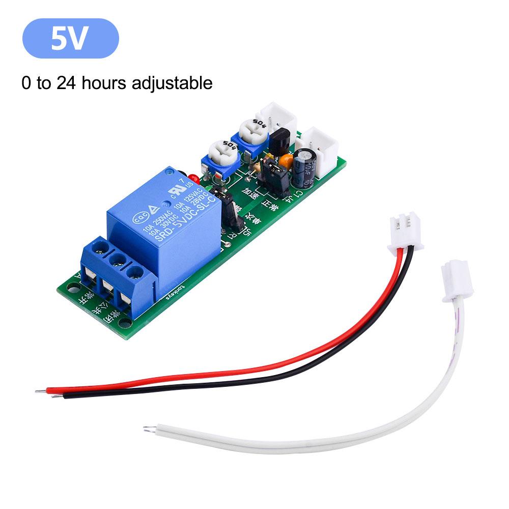 

(0 -24Hours)JK11 Adjustable Cycle Timer Relay Delay On/Off Switch Relay Shield DC 5V 12V 24V Timer Relay Module Power Supply DC5V