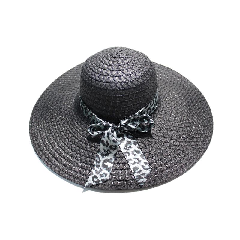 Lady Straw Hat Summer Women Anti-Uv Women Beach Hat Wide Brim Cap Sunshade Lady Straw Hat Fishing Outdoor Wide Brim Cap