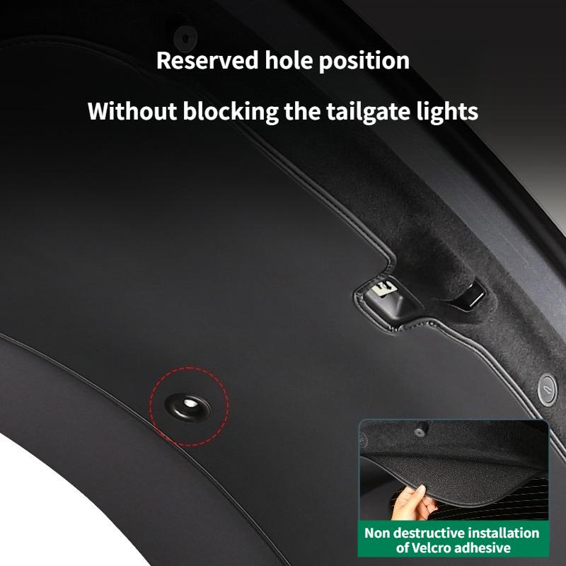 Für Tesla Model 3 Model Y Juniper 2025 2026 Kofferraummatte PU Ladeboden Filz Schutzmatte Premium Kofferraum Heckklappenmatten Zubehör