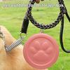 Dog Treat Pouch, Dog Bowl with Metal Carabiner, Puppy Treat Holder, Pet Food Container with Lid for Travel Walking Training Trips