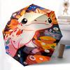1pc Axolotl Marine Giant Salamander Automatic Open/Close Umbrella - Compact Travel Umbrella, 8-Rib Heavy-Duty Construction, Ideal Gift, Outd