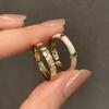Elegant Irregular Heart Bow Open Ring For Women Girls Punk Gothic Sliver Color Adjustable Couple Rings Y2K Female Fashion Jewelry Gift