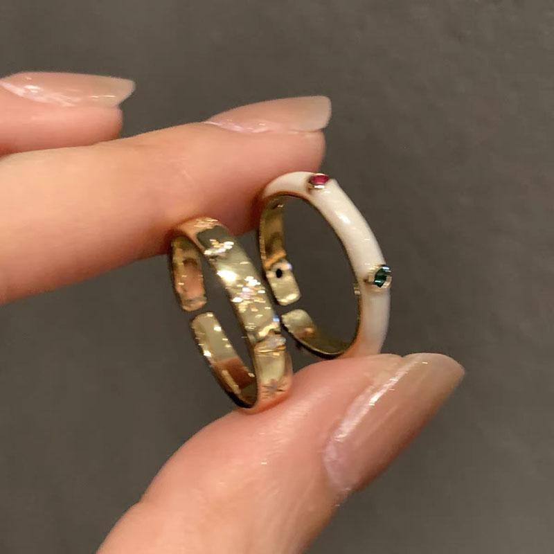 Elegant Irregular Heart Bow Open Ring For Women Girls Punk Gothic Sliver Color Adjustable Couple Rings Y2K Female Fashion Jewelry Gift