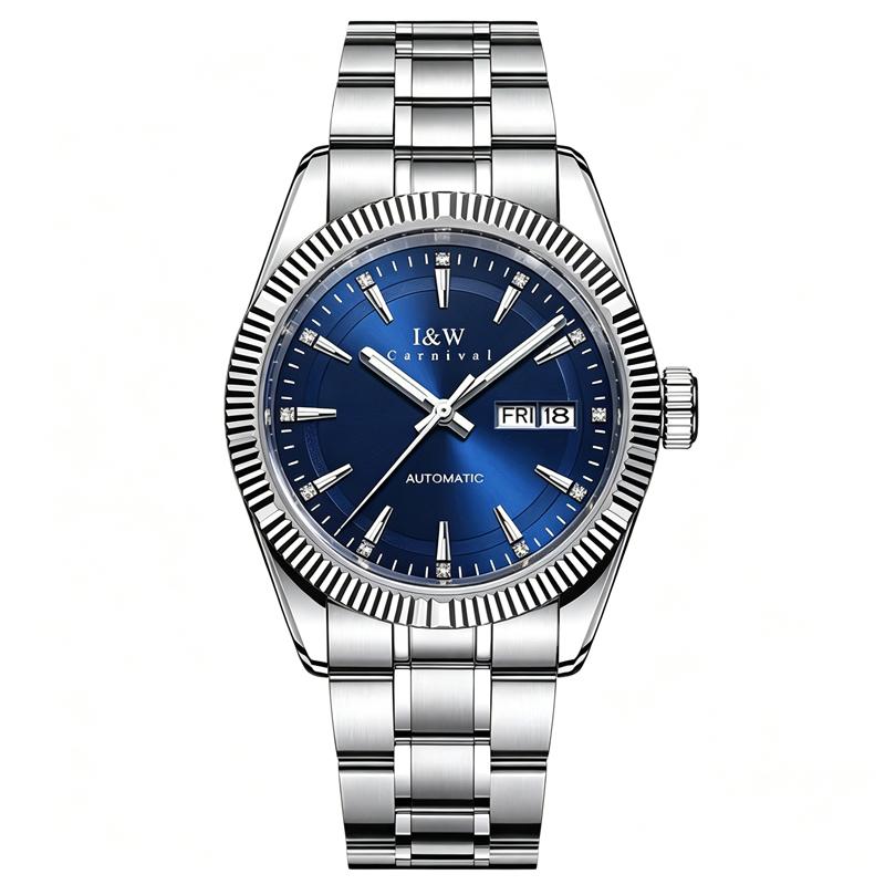 IW Automatic Mechanical Watch Stainless Steel Waterproof Sport Stainless Steel Luxury Casual Watch for Men Reloj Hombr