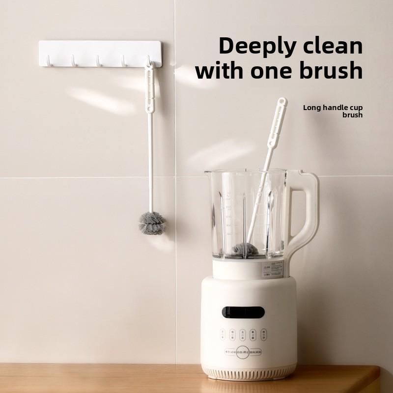 Special Brush for Cleaning Baby Bottles and Tea Cups, A Magic Tool for Cleaning Thermos Cups, and A Long-handled Water Bottle Cleaning Brush