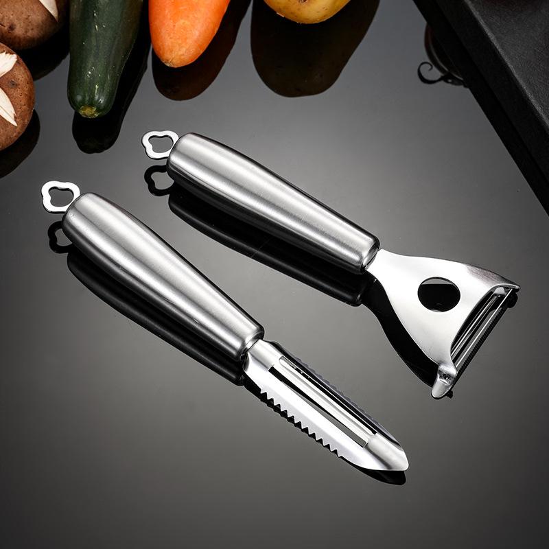 Premium Edelstahl Multifunktionales Küchenschäler Werkzeug - Müheloses Schälen für Obst, Gemüse, Kartoffeln & mehr | Haushalts-Essential Gadget