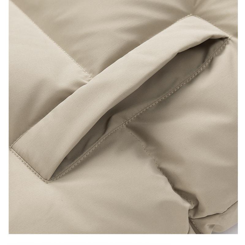 Men's Down Cotton Vest Autumn Winter Trend Corduroy Color Block Vest Thickened Warm Casual Sleeveless Jacket for Men