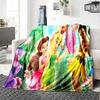 1pc Tinker Bells Fairy Adventure Flannel Blanket,Ultra Soft Warm Plush Throw for Home Bedroom Bed Sofa Cover Camping Picnic gift Y7242