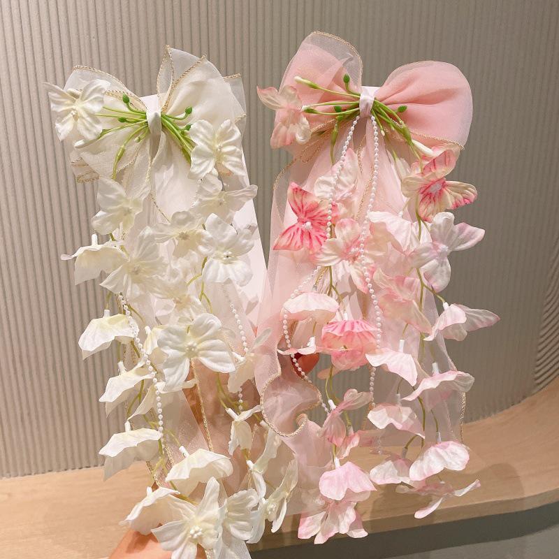 Lily Large Bow Flower Hair Clip for Girls – Ancient Style Accessory