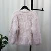 Dreidimensionale Blume Imitation Nerz Samt Gestrickte Strickjacke Damen Herbst Neu Kleiner Duftendes Temperament Locker Weich Wachsig Pulloverjacke