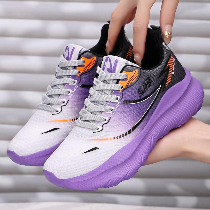 Shoes for Women In Summer Breathable Mesh Shoes Soft Sole Not Tired Feet Running Shoes Trendy Thick Sole Height-enhancing Versatile Sports Shoes