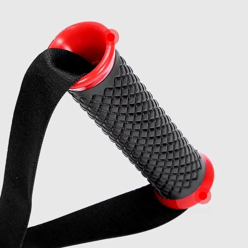 Multifunction Gym Resistance Bands Handles Anti-slip Grip Strong Nylon Webbing Fitness Grip Puller Handle Gantry Accessories